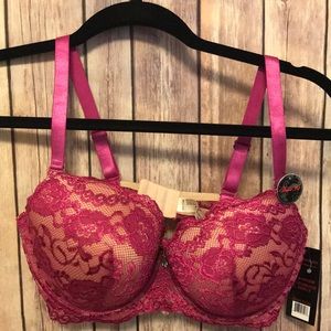 Bnwt 36DD pink lace bra